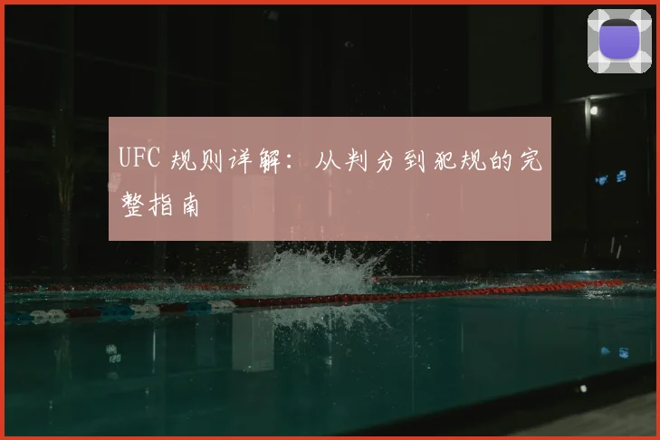UFC 规则详解：从判分到犯规的完整指南